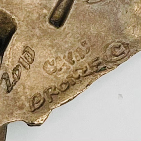 Bronze Hummingbird Necklace by Cavin Richie Bead Accents Sterling Silver Chain - Picture 9 of 12